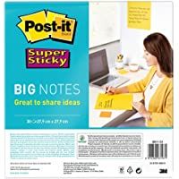 Post-it Super Sticky BN11-EU - Notas Formato grande- Big Notes- 4 XL- 30 Hojas- 27.9 cm x 27.9 cm- Amarillo